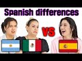 Spainish Differences! Spain spanish vs Latin American spanish (Argentina, Mexico, Spain)