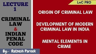 INTRODUCTION TO CRIMINAL LAW