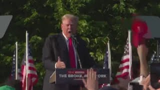 Trump holds a rally in the Bronx as he tries to woo his hometown