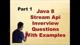 1. Stream Api Interview questions| Java8 Interview Question on Stream Api