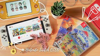 Unboxing the Nintendo Switch OLED (White) | Aesthetic Unboxing 📦✨