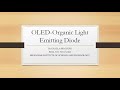 oled organic light emitting diode