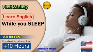 Learn English while you SLEEP +10HR - Fast vocabulary increase - 学习英语睡觉 - -تعلم الانجليزية في النوم