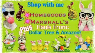 Shop with me at HomeGoods & Marshall’s for New Springs Finds + A Dollar Tree Haul!