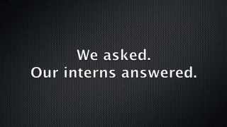 The Acuity Internship Experience