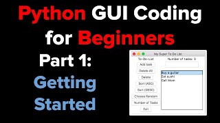 Python Tkinter GUI Tutorial: To Do List 1
