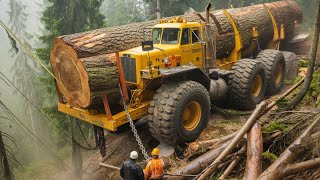 Worlds Biggest Logging Trucks in Action, Heavy Equipment Machines at Work  #39