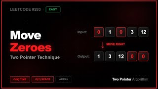 LeetCode 75 #10: Move Zeroes | Python Solution