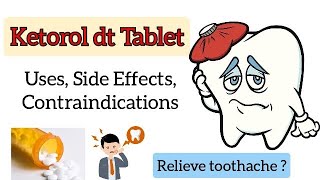 How to manage severe toothache at midnight / ketorol dt Tablet / Uses, Side Effects #toothache