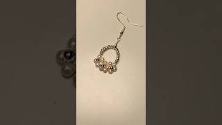 Handmade jewelry diy pearls earring#beads #diybeads #diy #diyjewelry #gift #craft#jewelry #earrings
