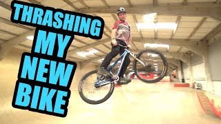 THRASHING MY NEW HAIBIKE DIRT JUMP BIKE