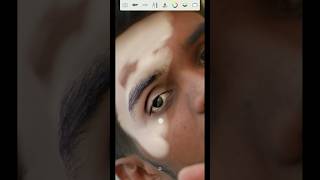Autodesk Sketchbook Hard Smooth White Face Editing #shorts