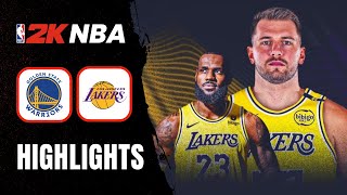 NBA直接風雲變色! Dončić去湖人組成詹七連線大戰超進化的吉巴勇!｜2K實驗室｜2K TRY｜ 籃球 Full Game Highlights