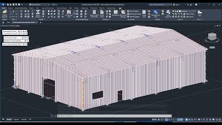 Steel warehouse in Advance Steel 2025 part6