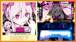 【ポラリスコード】魔法少女とチョコレゐト / HARD ALL PERFECT 手元 譜面確認 / Polaris Chord 폴라리스 코드