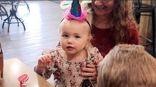 Aubrey's 2nd Birthday Party! She Has a Special Way of Eating Cake....