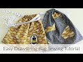 Easy Drawstring Bag Sewing Tutorial