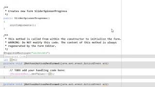 #java #slider #spinner #progressbar