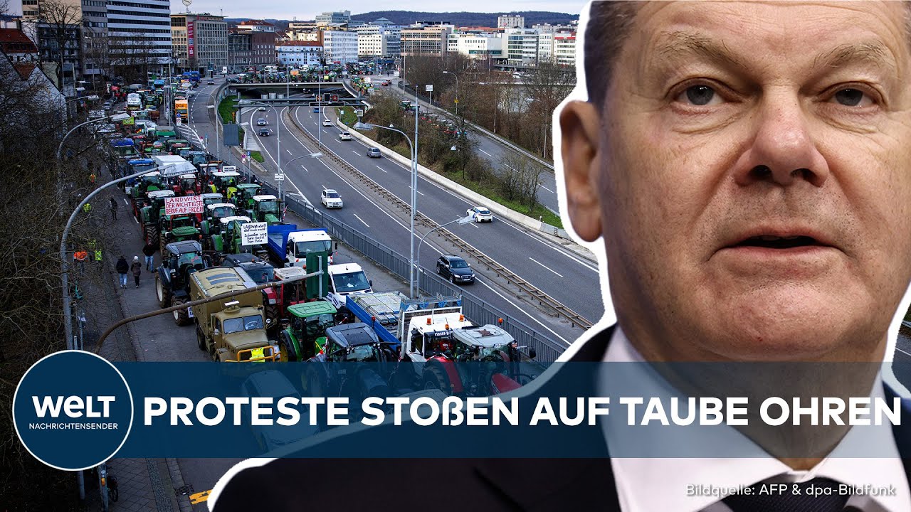 BUNDESKANZLER SCHOLZ: Trotz Bauernproteste - Ampel-Regierung An Hält ...