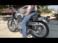 cold start 1964 honda cl72 scrambler