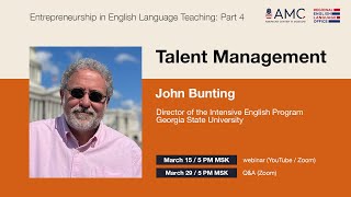 Talent Management - Entrepreneurship in English Language Teaching Series