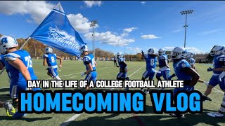 Day in the Life of a College Football Athlete -Homecoming ! (Vs. New Heaven)