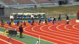 2013東日本実業団陸上　男子100m　準決勝第3組 （塚原・末續選手登場）