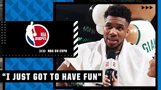 Giannis on his 40-PT game: I just gotta have fun! | NBA on ESPN