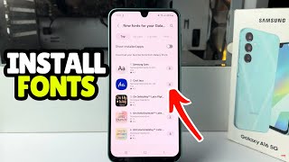 How to install new fonts samsung Galaxy A16