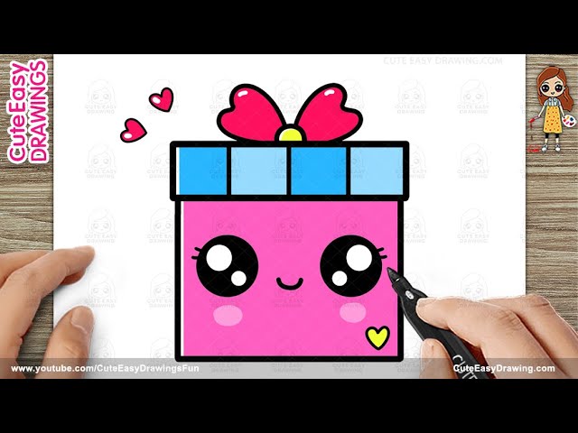 How To Draw A Cute Gift Box Easy Step By Step рџћѓ For Kids And