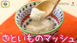 【離乳食レシピ】さといものマッシュ｜7～8ヶ月頃【コノビーチャンネル】Powered by Babily