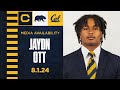 2024 Fall Camp - Jaydn Ott Media Availability (8.1.2024)