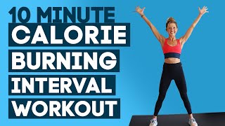10 Min Calorie Burning Interval Workout (NO EQUIPMENT + NO JUMPING!)