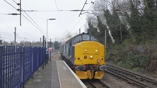 DRS Class 37419 \u0026 Class 68017 thrash pass Harringay working 0Z01.