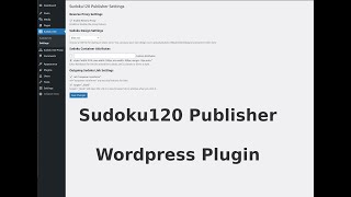 Sudoku120 Wordpress Plugin