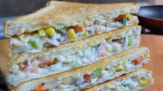 ഇതുപോലെ എളുപ്പത്തിൽ ഒരു iftar snack ആയല്ലോ ❓ / Ramadan recipes / sandwich / veg creamy sandwich