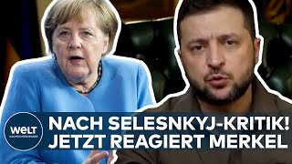 UKRAINE-KRIEG: Angela Merkel! Jetzt reagiert die Ex-Kanzlerin auf Kritik von Selenskyj I WELT Thema