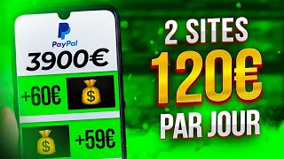 GAGNER 120,54€ PAR JOUR FACILEMENT AVEC 2 SITES (gagner de l'argent en ligne)