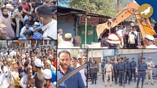 AIMIM \u0026 Congress MLA's protest against encroachment removal