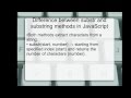 JavaScript substr and substring: Difference between substr and substring methods in JavaScript