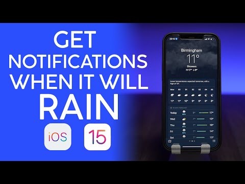 How to receive a rain and snow notification on your iPhone iPad iOS 15