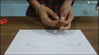 ਵਕਰ ਰੇਖਾ ਦੀ ਲੰਬਾਈ ਮਾਪਣਾ (how to measure length of curved line)#activity#scienceexperiment