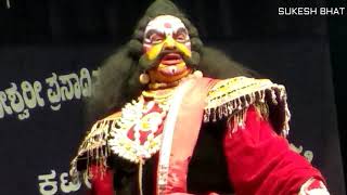 ಕಂಸನಾಗಿ  ರಮೇಶ್  ಭಟ್  ಬಾಯಾರು | Ramesh Bhat Bayaru as Kamsa |Yakshagana -- Chatur Janma Moksha - 11