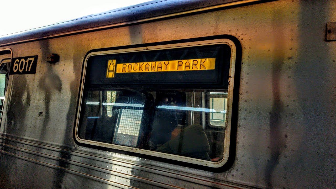 Rockaway Pk Bound R46 (A) Train At Rockaway Blvd - YouTube