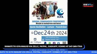 INVITATION TO ICFA ANNUAL FUNDRAISER DEC 24 2024