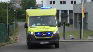 [Primeur] 3x Brandweer Namen/Namur Nieuwe Ziekenwagen A14 met spoed naar diverse interventies! (741)