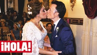 ORTEGA CANO y ANA MARÍA ALDÓN: La emotiva ceremonia y el beso en la BODA