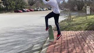 Clean Tre flip skate progression