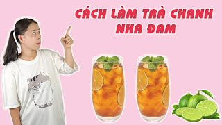 Cách Pha Tra Chanh Nha Đam Cực Dễ | HÀ COOKING