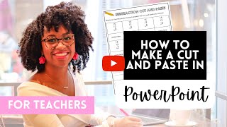 PowerPoint Tricks for Teachers Ep. 4 - Make a Cut and Paste Worksheet